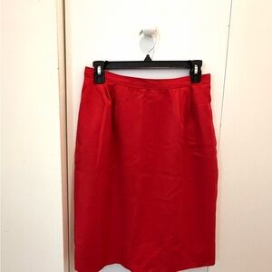 Red Women's Pencil Skirt - Classic Silhouette